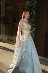 Violet evening dress – Galisa Grace – view 2