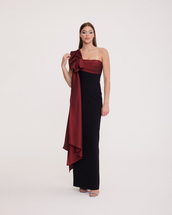 Isadora - One-Shoulder Long Reception Dress