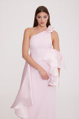 Karina - One Shoulder Flounce Dress