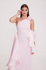 Karina - One Shoulder Flounce Dress