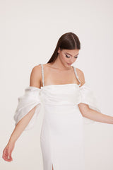 ROMA - Maxi Evening Dress - Open Back Long Dress With Slit