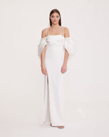 ROMA - Maxi Evening Dress - Open Back Long Dress With Slit