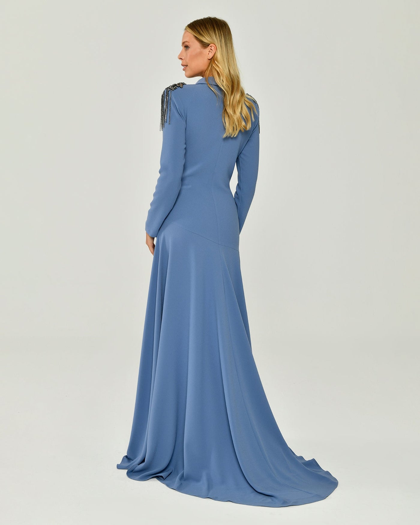 Lucy - Halter Neck Embroidered Long Evening Dress Galisa Grace Lucy - Halter Neck Embroidered Long Evening Dress Galisa Grace