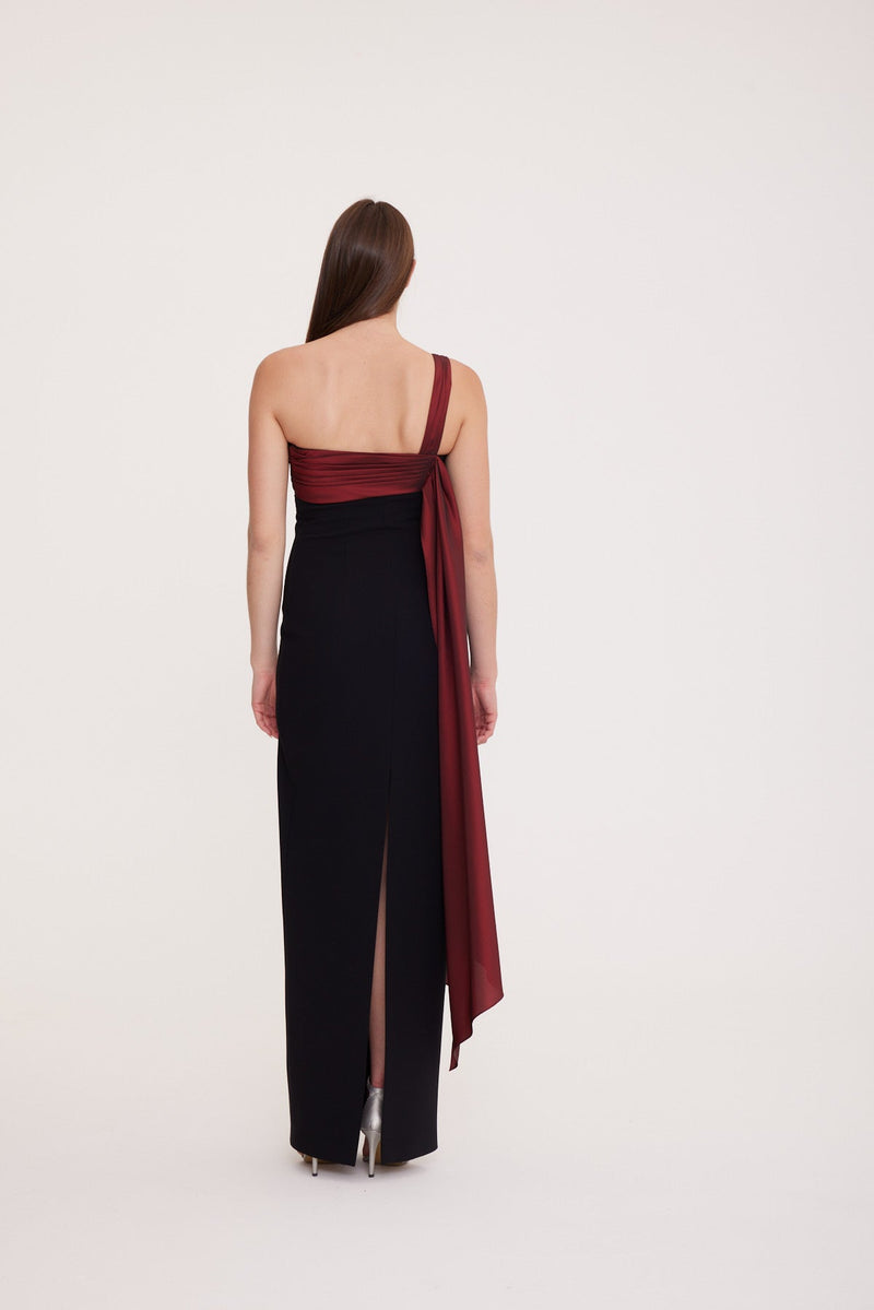 Isadora - One-Shoulder Long Reception Dress