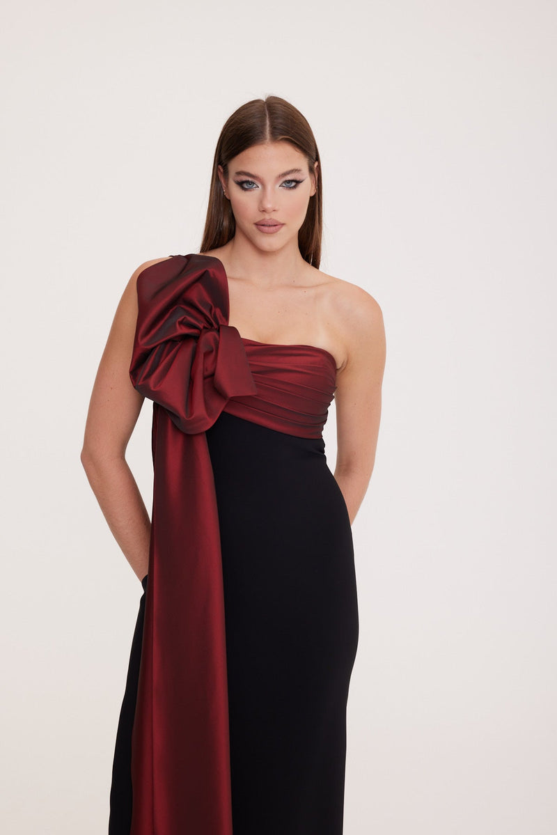 Isadora - One-Shoulder Long Reception Dress