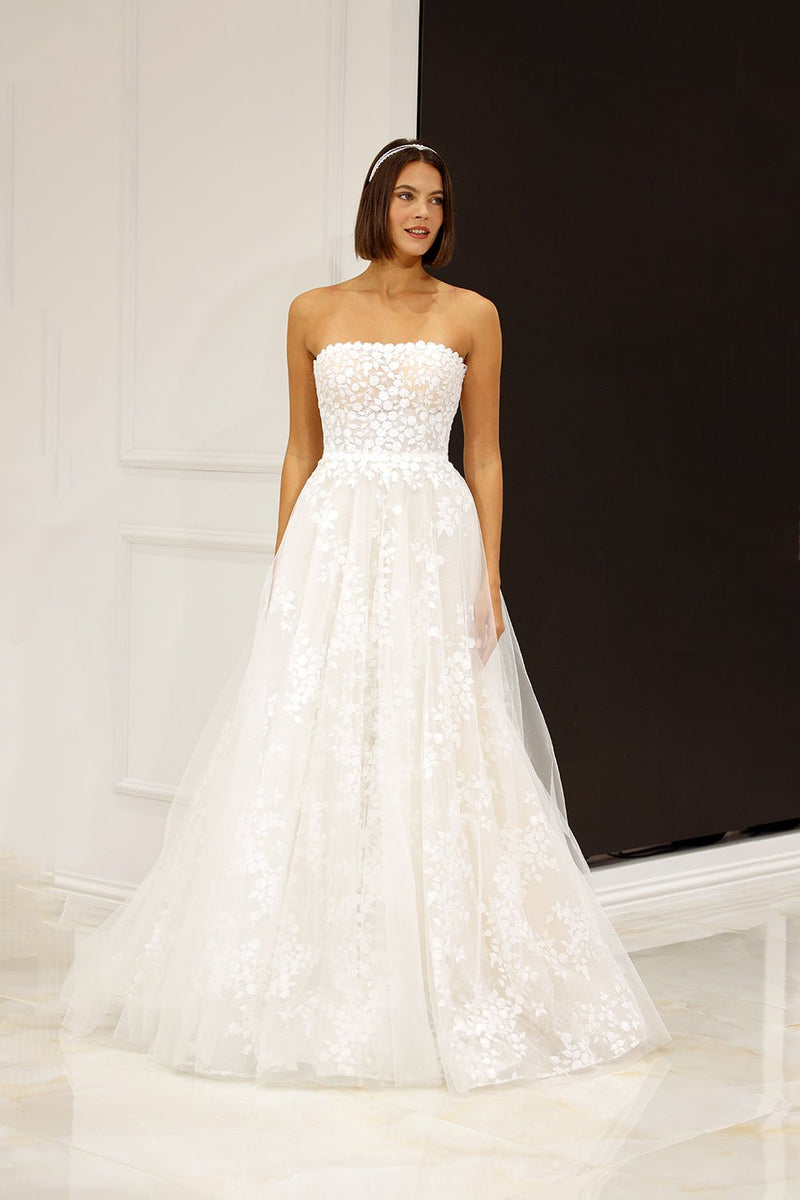 Strapless bridal clearance dress