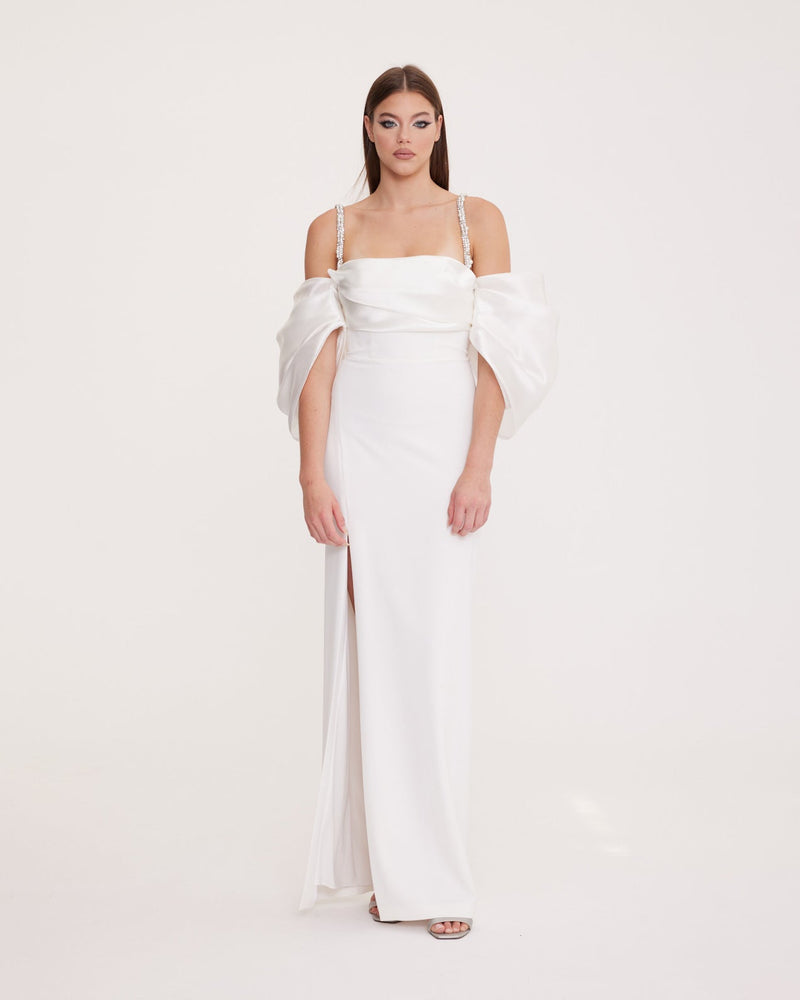 ROMA - Maxi Evening Dress - Open Back Long Dress With Slit Galisa Grace ROMA - Maxi Evening Dress - Open Back Long Dress With Slit Galisa Grace